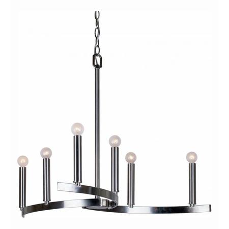 FORTE 6 Light Chandelier 7075-06-55